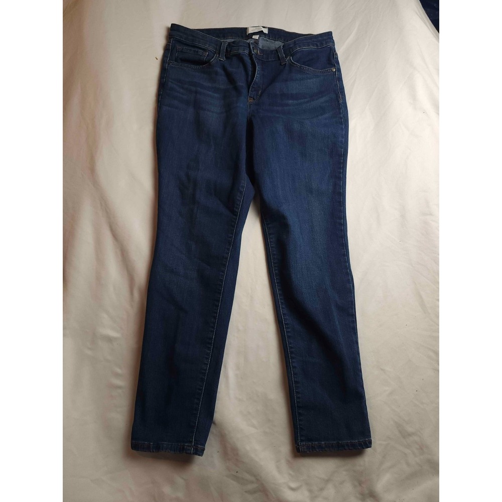 New Directions Skinny Jeans Womens Size 10S Blue Denim Dark Wash Stretch Pockets